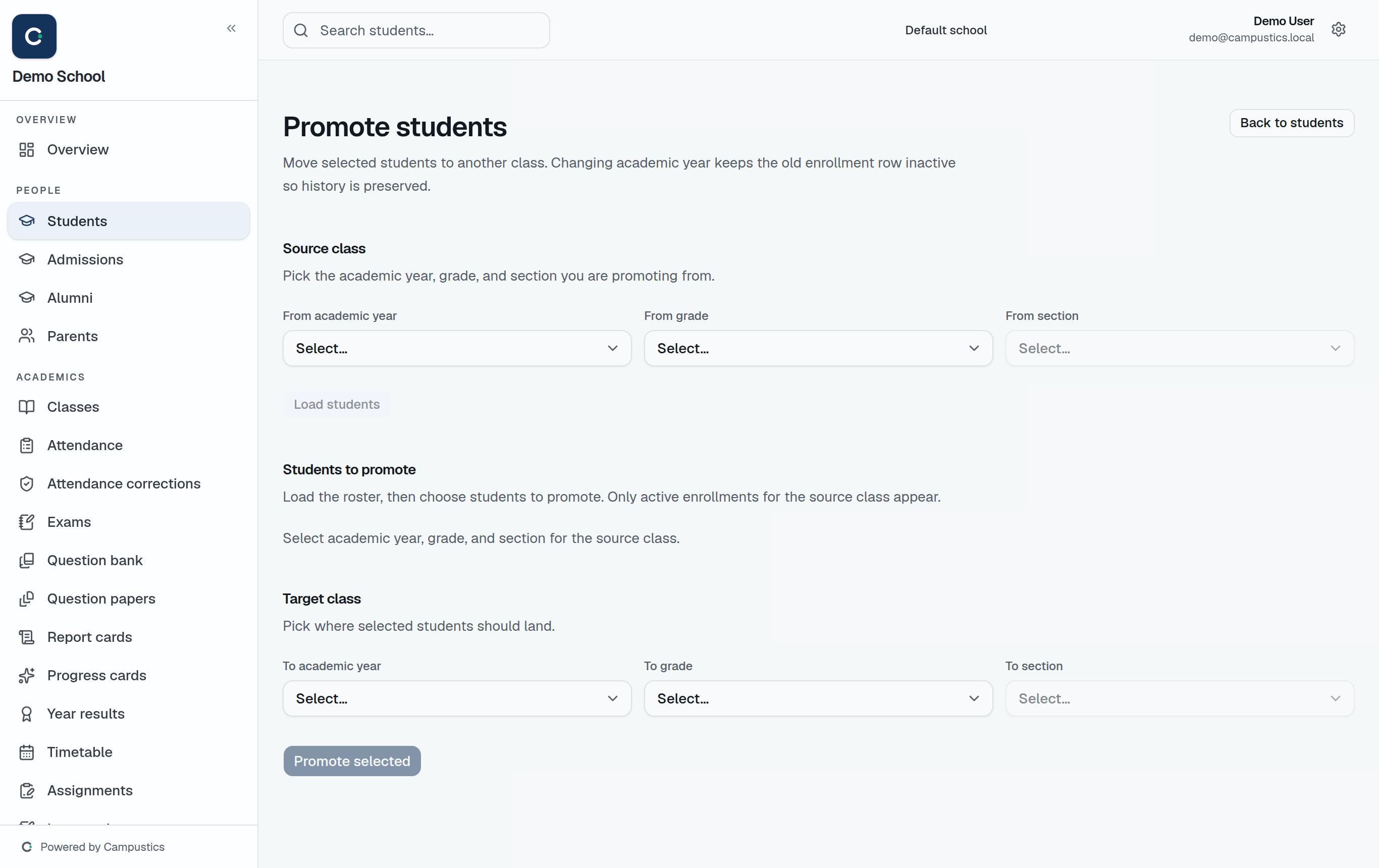 Promote students